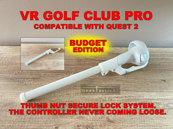 Golf club fits Quest 2 | Quest 2 Compatible golf grip | golf handle | VR golf club works great with ProPutt. Improves your game , Quality.