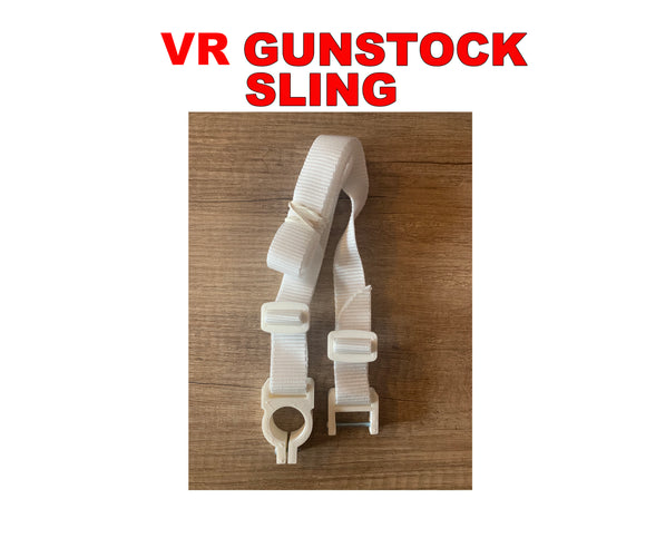 VR Gun Stock / VR Gun Stock Pro adjustable Sling . This Sling strap fits GeekTastic55 Quest 1 and Quest 2 gun stocks only.