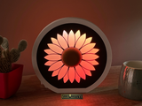 Sunflower Desk Lamp RGB | Sunflower Decor nightlight| Personalised Flower Rainbow table lamp | SUNFLOWERS LED night lamp | Cool office lamp