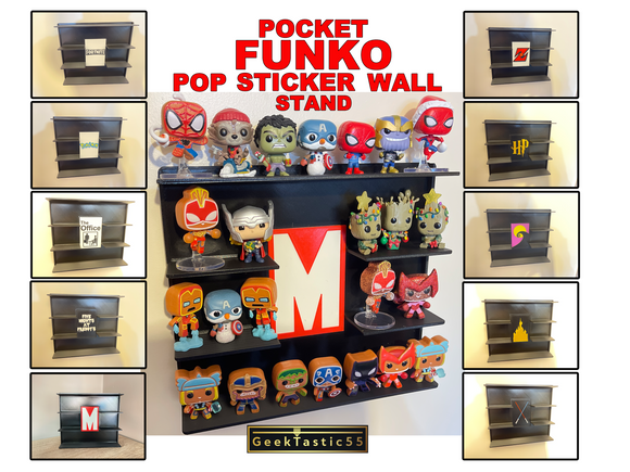 Funko Pop Advent Calendar wall stand - xmas Funko Pop Display Stand - Funko Display Stand.