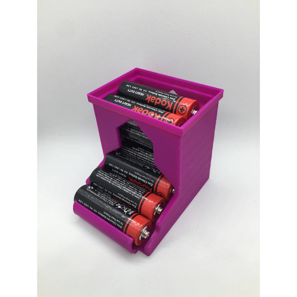 AA Battery Holder, battery storage, battery box, battery case.