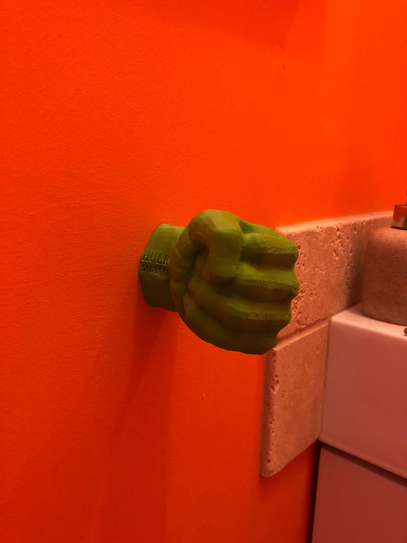 The SUPER HERO GREEN HAND towel hanger . superhero bathroom towel holder. SUPERHERO BATHROOM