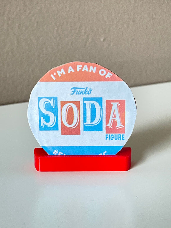 Funko Pop Soda Collector card holder - Custom Funko Pop Soda Can stand - Funko Pop soda can - Custom Card Holder for Funko Soda.