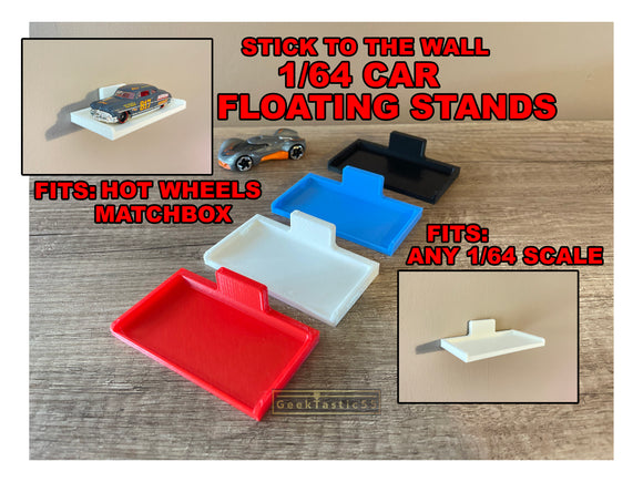 Display Stand for Hot Wheels | Wall Mount for Matchbox Collectable cars | miniature Car Floating Wall Stand |  1/64 miniature Car Floating Shelf.