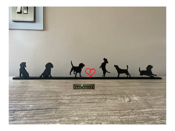 BEAGLE Silhouette Ornament gift for dog lover or dog breeder | BEAGLE lover gift art | Beagle lovers Present | Beagle figurine