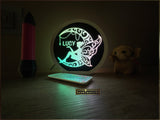 Fairy Desk Lamp RGB | Fairy Princess Decor night light | Personalised Fairy Rainbow table lamp | Fairy LED night lamp | Cute nursery lamp