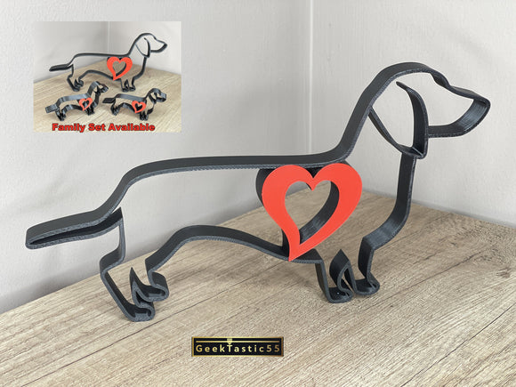 Dachshund Ornament for dachshund dog lover or breeder | dachshund lover figure gift art | Unique Sausage dog, daxies, weiner dog Present