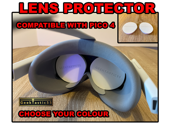 VR Lens Cover compatible with PICO 4. Protect YOUR Headset from the Sun's Harmful rays. A Must upgrade for any Pico 4 owner. Virtual reality