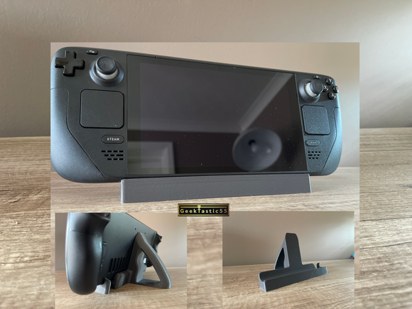 Steam Deck Compatible Stand / dock. Will fit all STEAMDECKS. Professional display stand. Compatible steam deck desk mount or holder.